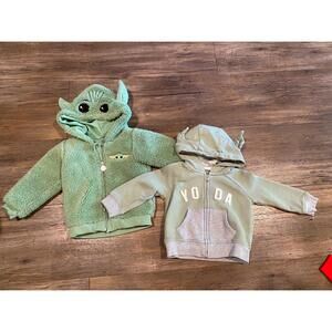 Star Wars Grogu Baby Yoda Jackets (Lot of 2) sz 12-18m EUC